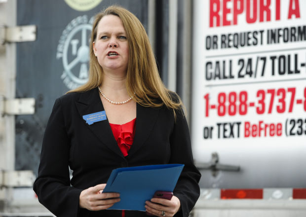 Rep. Kimberly Dudik, D-Missoula, advocates for a reform to Montana’s human trafficking laws during the 2015 legislative session.